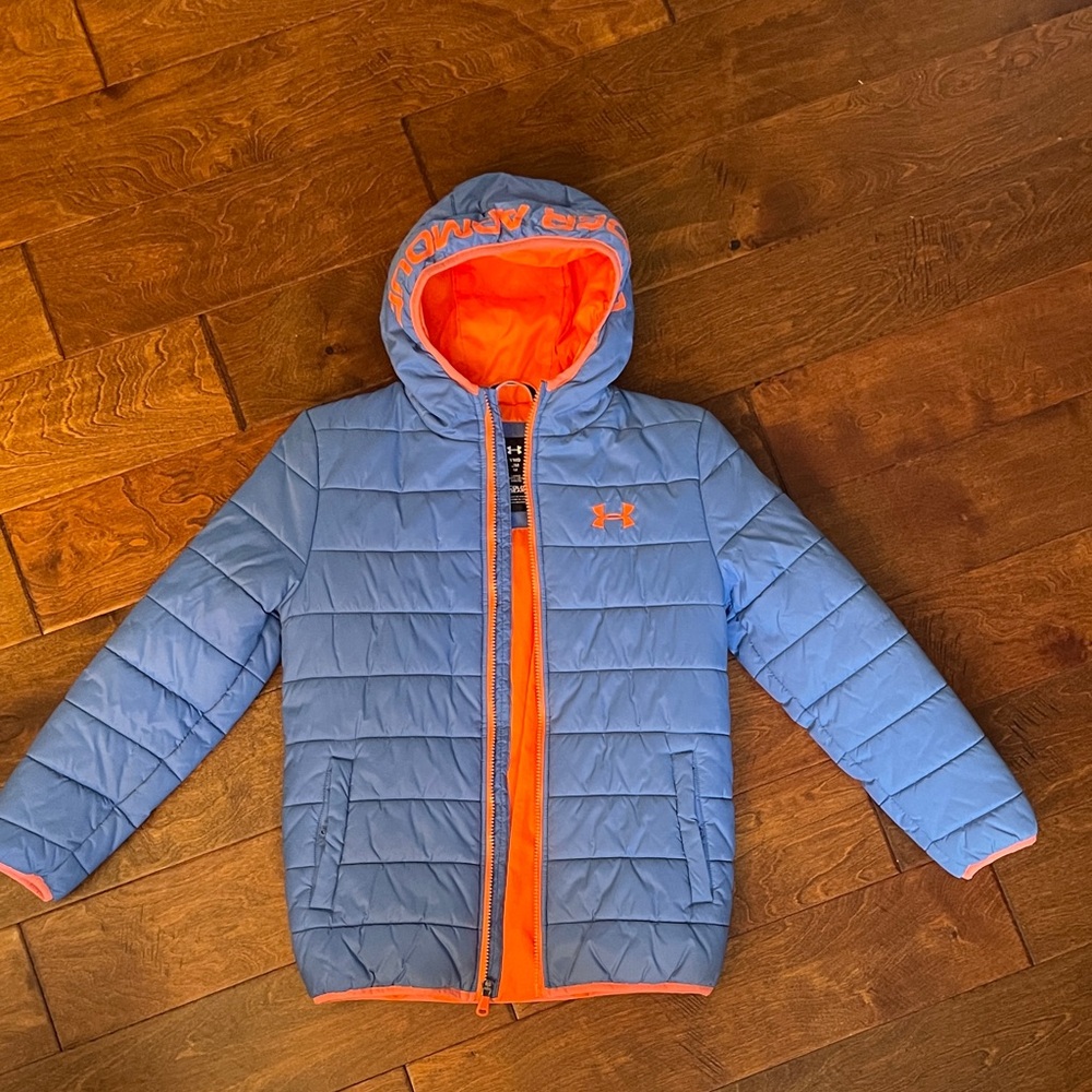 YMD Under Armour Blue and Orange Snow Jacket